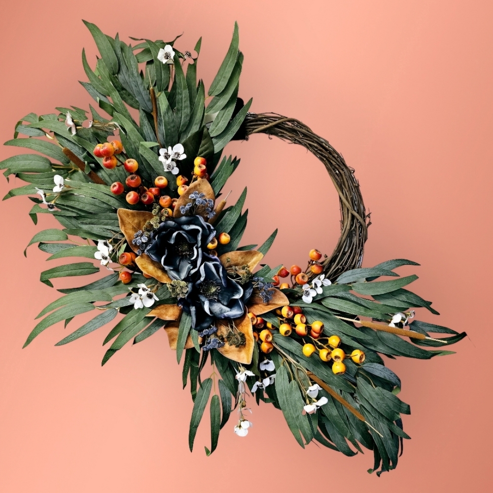 Boho Fall Floral Wreath